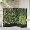 Image de vidaXL Jardinière avec Trellis 5 pcs - Noir