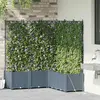 Image de vidaXL Jardinières avec système d'irrigation 5 pièces - Gris clair