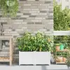 Image de vidaXL Jardinières irriguées 2 pcs - Blanc