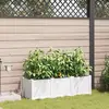 Image de vidaXL Jardinières avec système d'irrigation d'eau 3 pièces Blanc
