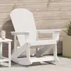Image de vidaXL Chaise Adirondack à bascule Blanc 92 x 73,5 x 92 cm HDPE