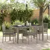 Image de vidaXL Ensemble de Salon de Jardin - 5 Pièces Gris