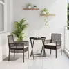 Image de vidaXL Ensemble de Bistro de Jardin - 3 Pièces Marron