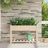 Image de vidaXL Jardinière avec étagère 115x59x76 cm - Bois massif de sapin