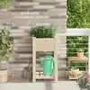 Image de vidaXL Jardinière avec étagère en bois massif de sapin