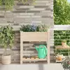 Image de vidaXL Jardinière avec grilles - Bois de pin