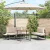 Image de Ensemble de salle à manger de jardin vidaXL - Taupe