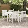 Image de vidaXL Chaise de jardin 4 pcs Blanc 65,5 x 59 x 88 cm Polyéthylène
