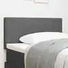 Image de vidaXL Tête de lit Gris clair 100 cm Tissu en velours côtelé