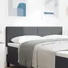 Image de vidaXL Tête de lit Gris foncé 144 cm Tissu en velours côtelé