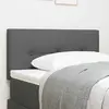 Image de vidaXL Tête de lit réglable en hauteur Gris foncé 80 cm tissu