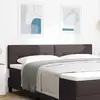 Image de vidaXL Tête de lit réglable en hauteur Marron foncé 180 cm tissu