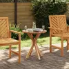 Image de vidaXL Table d'appoint Marron 70 x 70 x 75 cm Bois de teck massif