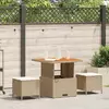 Image de vidaXL Ensemble de Salle à Manger 3 pcs - Beige