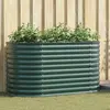 Image de vidaXL Jardinière Élevée Verte Acier Galvanisé