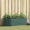 Image de vidaXL Jardinière surélevée verte en acier galvanisé