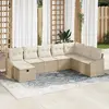 Image de vidaXL Ensemble de canapé de jardin 8 pc polyrotin