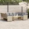 Image de VIDAXL Canapé de jardin coussins beige