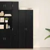 Image de vidaXL Haut Armoire 2 pcs Chêne noir 70 x 42,5 x 185 cm