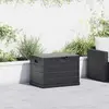 Image de vidaXL Boîte de Rangement de Jardin Anthracite 77,5 x 54,5 x 53 cm