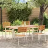 Image de vidaXL Ensemble de salle à manger pour jardin 5 pcs