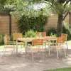 Image de vidaXL Ensemble de salle à manger pour jardin 7 pcs