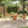 Image de vidaXL Ensemble de salle à manger pour jardin 7 pcs