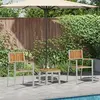 Image de vidaXL Ensemble de salle à manger pour jardin 3 pcs Marron