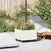 Image de vidaXL Pied de parasol 11.75 kg Blanc Acier Carré