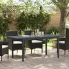 Image de vidaXL Table de patio Anthracite 180 x 80 x 74 cm