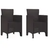 Image de vidaXL Chaises de Jardin - 2 Pcs Marron