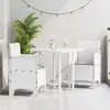 Image de vidaXL Chaise de Jardin - Ensemble de 2 Blanc et Taupe