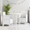 Image de vidaXL Chaise de Jardin - Ensemble de 2 Blanc et Gris Clair
