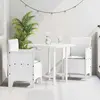 Image de vidaXL Chaise de jardin 2 pcs Blanc 53 x 49 x 85 cm Polypropylène