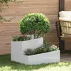 Image de vidaXL Cache-pot de jardin Argent 60 x 60 x 50 cm Acier galvanisé
