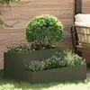 Image de vidaXL Cache-pot de jardin Vert olive 80 x 80 x 50 cm