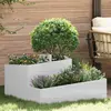 Image de vidaXL Cache-pot de jardin Argent 80 x 80 x 50 cm Acier galvanisé