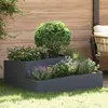 Image de vidaXL Cache-pot de jardin Anthracite 100 x 100 x 50 cm