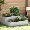 Image de vidaXL Cache-pot de jardin Argenté 100 x 100 x 50 cm Acier inoxydable