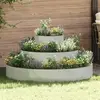 Image de vidaXL Cache-pot de jardin Argent 120 x 120 x 20 cm Acier galvanisé