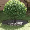 Image de vidaXL adapté pour anneau d'arbre plat Noir Ø40 / 70 cm Acier