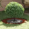 Image de vidaXL adapté pour anneau d'arbre plat Marron Ø50 / 80 cm Acier patiné