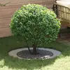 Image de vidaXL adapté pour anneaux d'arbre plats 5 pcs Argent Ø60 / 90 cm