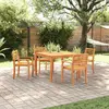 Image de vidaXL Ensemble de jardin 5 pièces en bois d'acacia