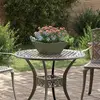 Image de vidaXL Cache-pot de jardin Vert olive 35 x 35 x 15 cm