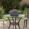 Image de vidaXL Cache-pot de jardin 5 pcs Anthracite 40 x 40 x 15 cm