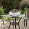 Image de vidaXL Cache-pot de jardin Argent 40 x 40 x 15 cm Acier galvanisé