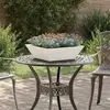 Image de vidaXL Cache-pot de jardin 5 pcs Blanc 50 x 50 x 15 cm