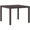 Image de vidaXL Table de Jardin Marron 100 x 100 x 73 cm polyrotin