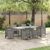 Image de vidaXL Table de Jardin Gris clair 200 x 100 x 73 cm polyrotin